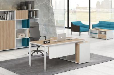 Luxury Melamine Wooden Executive Modern Office L-Shape Desk for Manager