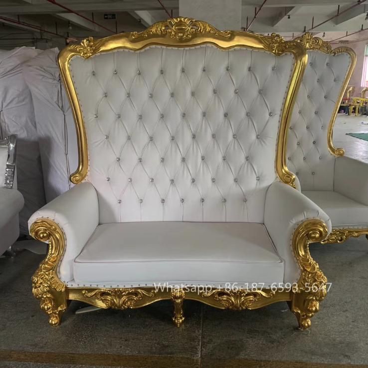 Wedding Bride and Groom King Throne Chair