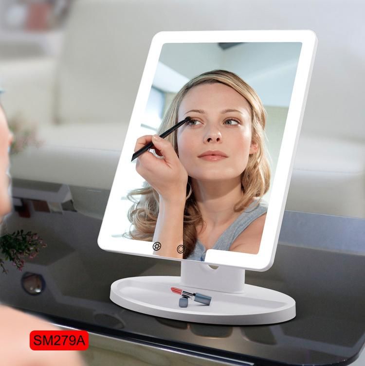 Touch Beauty Mirror LED Light Smart Cosmetic Makeup Mirror