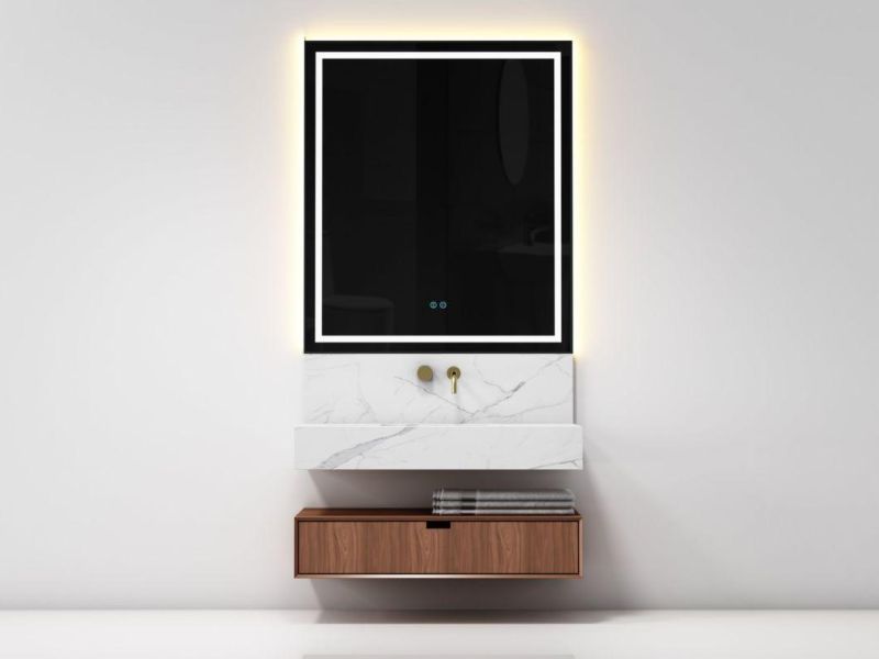 The Hotel Modern Light Luxury Multi-Mirror Rock Plate Board Countertop Bathroom Vanity Cabinet