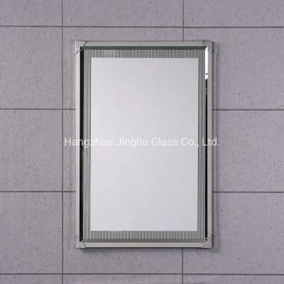 Fancy Cheap Price Stainless Steel Frame Bath Mirror