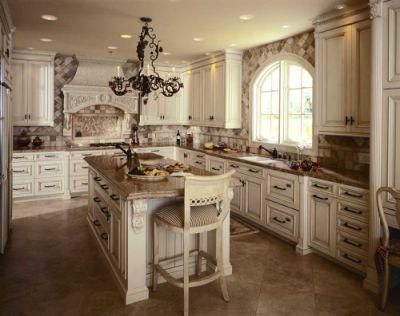 Creme Birch Glazed Collection Kitchen Cabinets, Kitchen Furniture