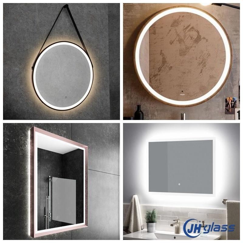 Modern Vanity Room Wall Mirror Large Wide PS Framed Wall-Mounted Decorative Dressing Rectangular Mirror