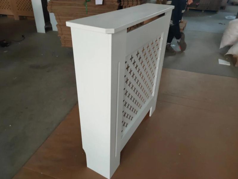 DIY European Style Modern Wooden Wood Design White Color MDF Paint Home Furniture Radiator Cover