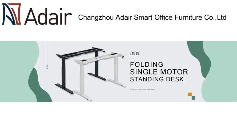 Custom New Low Noise Sitstand Desk Electric Height Adjustable 3 Legs Computer Table