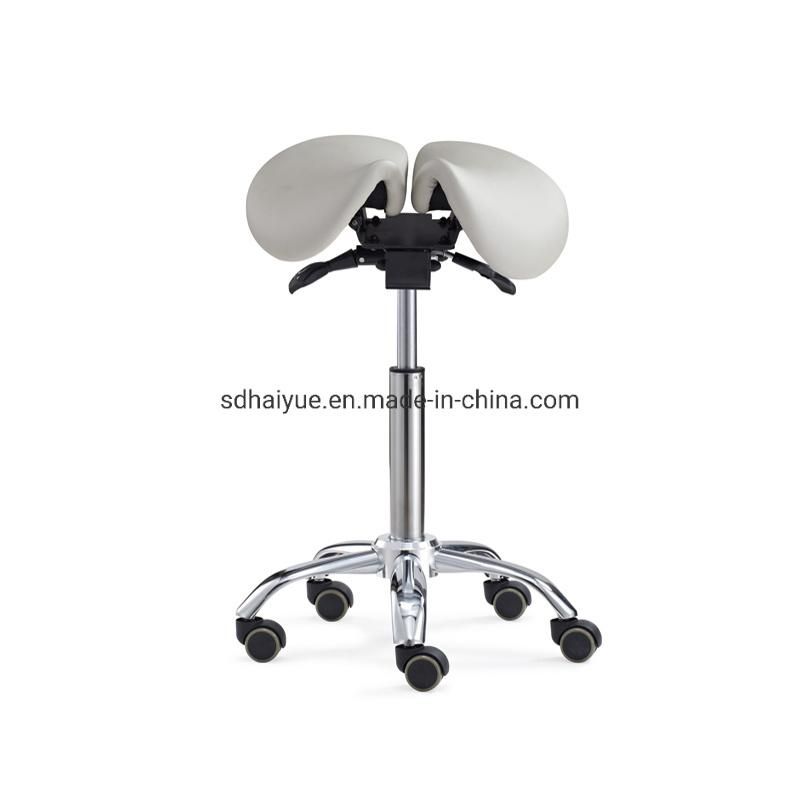 New Design Ergonomic Split Seat Style Tilt Saddle Stool