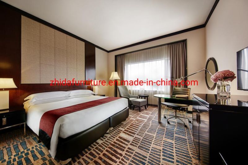 Customized China Solid Wood Modern Hotel Bedroom Furniture Suite