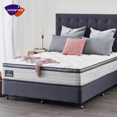 Preium Roll Sleeping Well Home Furniture King Size Mattresses in a Box Natural Latex Gel Memory Foam Spring Mattress