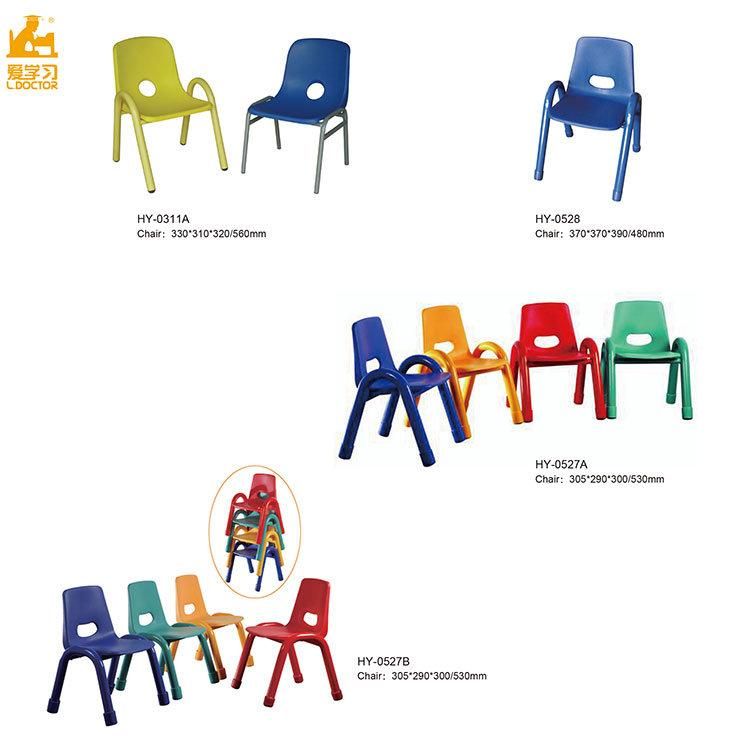 Wood Metal Kids Kindergarten Furniture Chair