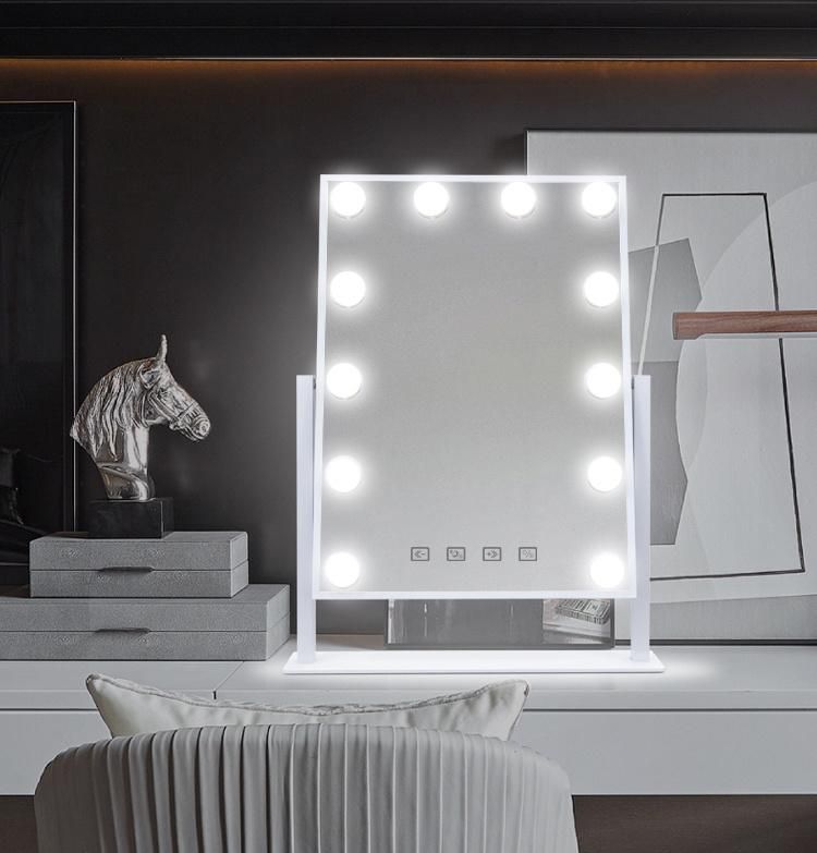 Home Decor LED Mirror Dimmable Brightness Hollywood Mirror for Dressing