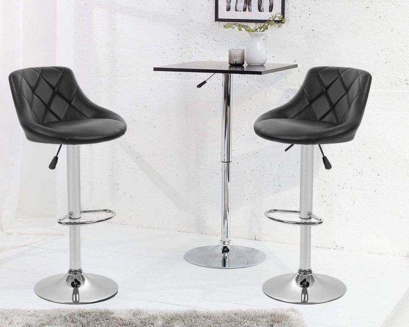 Customized Professional Black Barstool Outdoor Modern Metal Restaurant Chair Bar Stool Bar Furniture