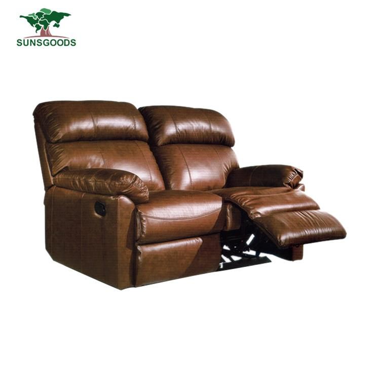 Chinese Sofa Furniture Factory Wholesale PU Leather Recliner Sofa Home Furniture