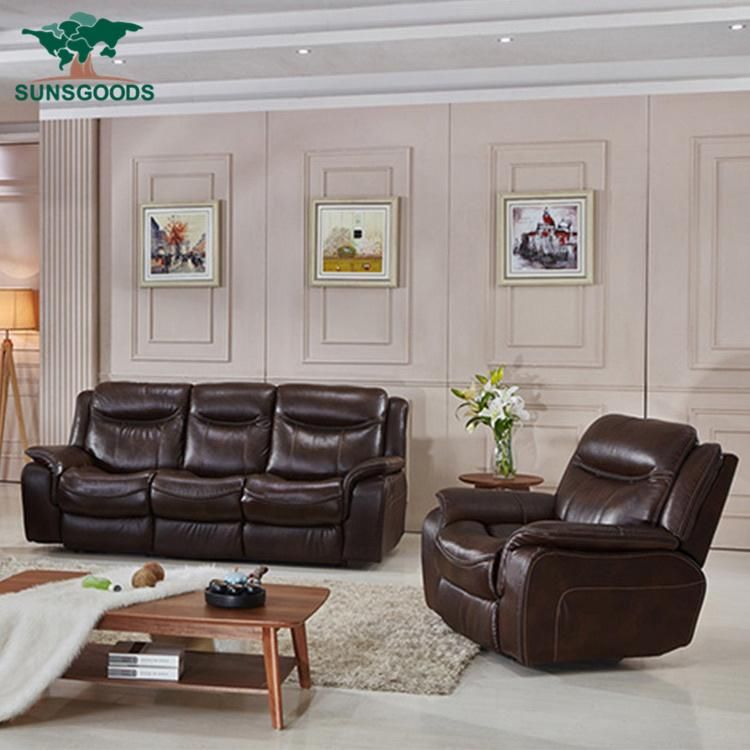 Manufacturer Luxury Popular Designbedroom Real Leather Black Sofa Group Sofa Modern Furniture