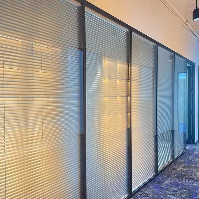 Modern High End Office High Wall Partition with Tempering Glass