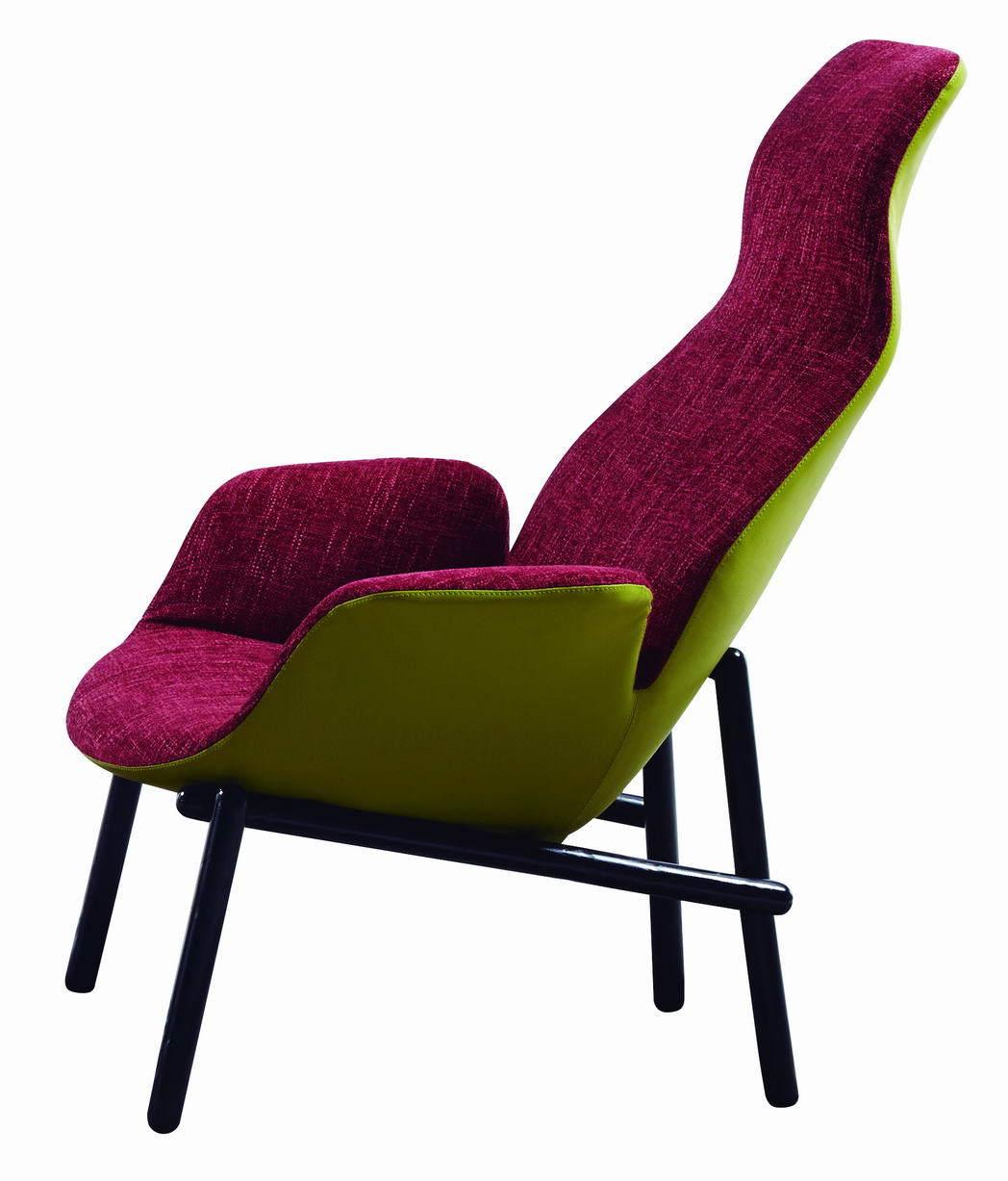 Upholstered Armrest Living Room Designer Lounge Chair