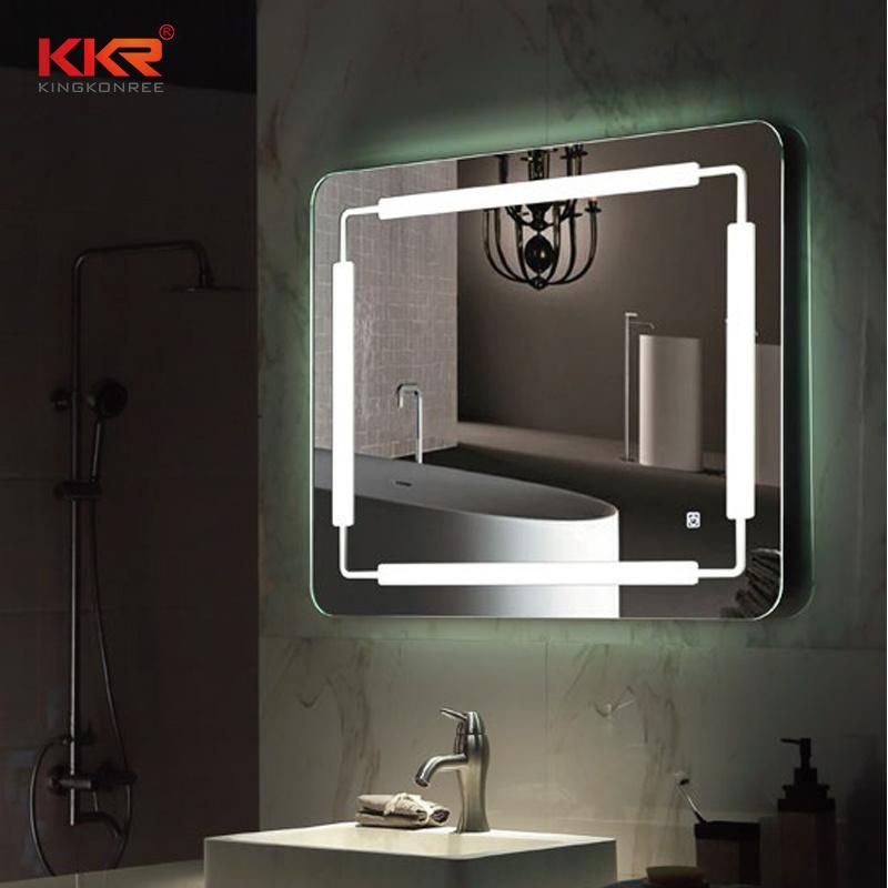 Factory Supplier LED Mirror Vanity Sets Bathroom Glass Mirror