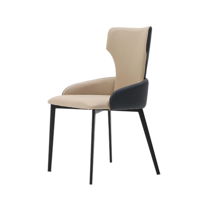 Modern Luxury Hotel Furniture Metal Legs Leather Office Dining Chairs