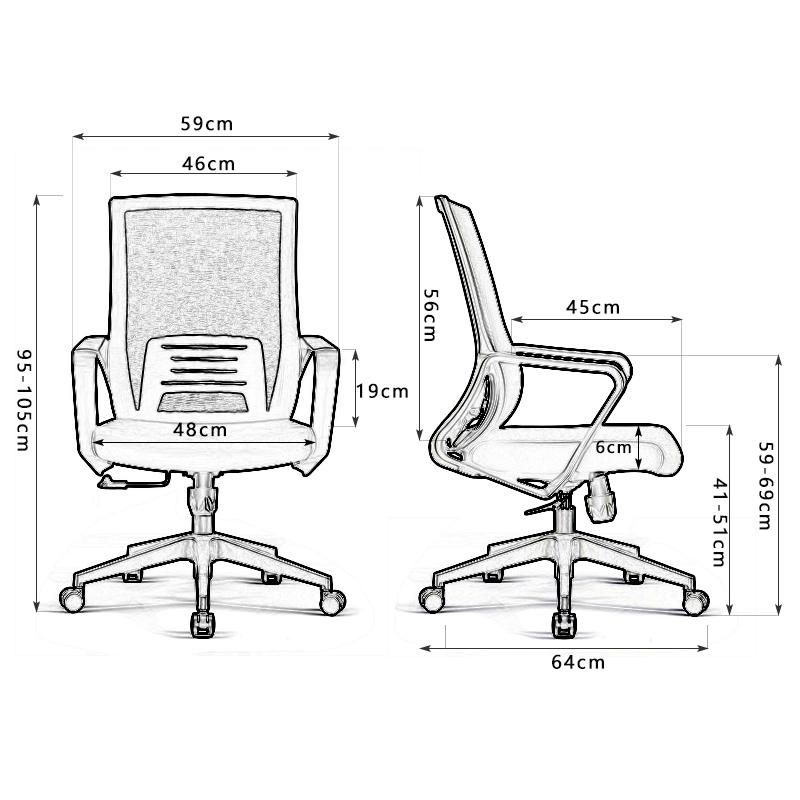 Ergonomic Mesh Manager Swivel Executive Boss Office Chair