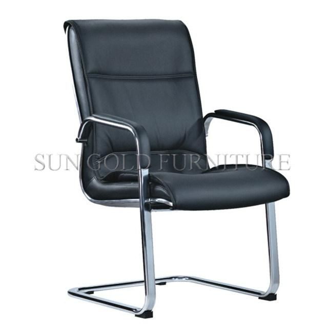 Black Modern Executive Leather Office Chair Meeting Chair (SZ-OC041)