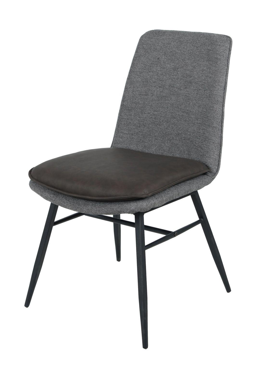 Modern Hot Sale Simple Design Hotel Restaurant Cafe Furniture Fabric PU Leather Dining Chair