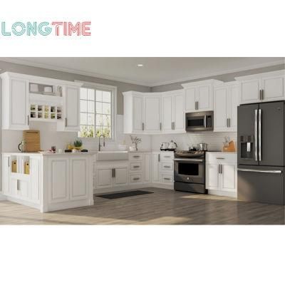 China Manufacturer Cabinet Design White PVC Wooden Kitchen Cabinets