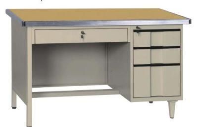 MDF Top Metal Edge Steel Office Desk