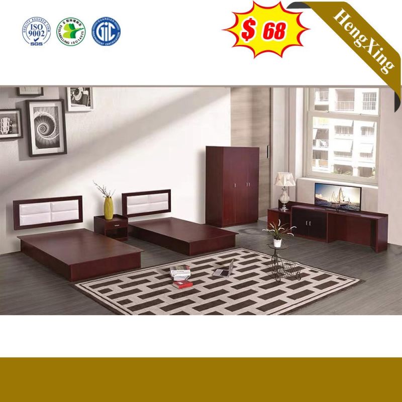 Modern Chinese Wooden Living Room Bedroom Set Beds Home Hotel Furniture