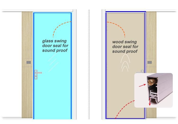 New Design Double Glass Modern Soundproof Partition Wall