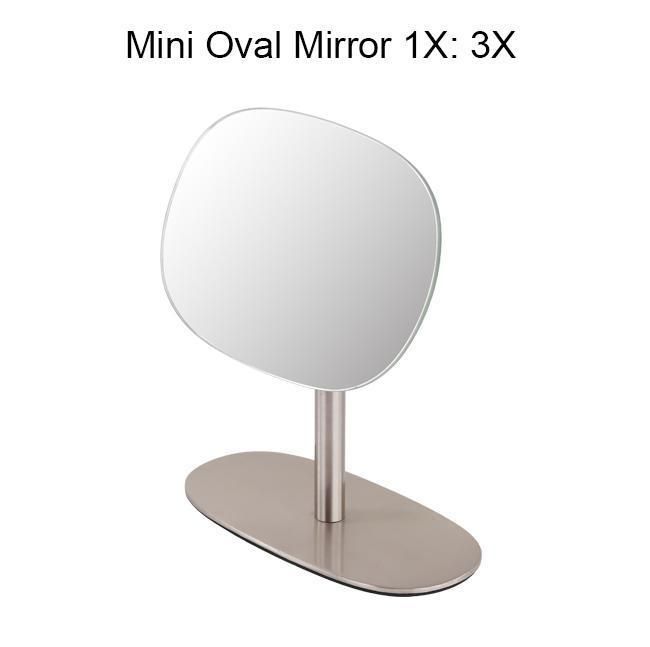 Modern Oval Desktop 1X3X Stainless Steel Home Decoration Makeup Mirror