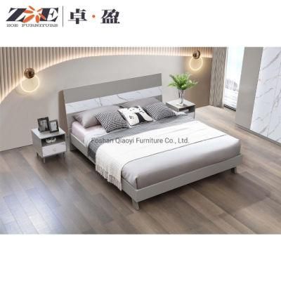 Modern Home Furniture Double Beds Frame Bedroom Set Luxury Furniture King Size Bed with MDF Headboard