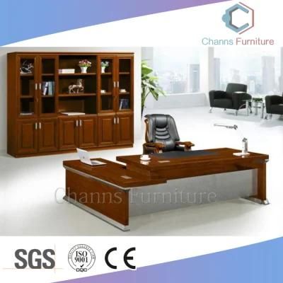 Modern Furniture Executive Table Office Desk with Side Cabinet (CAS-VA40)