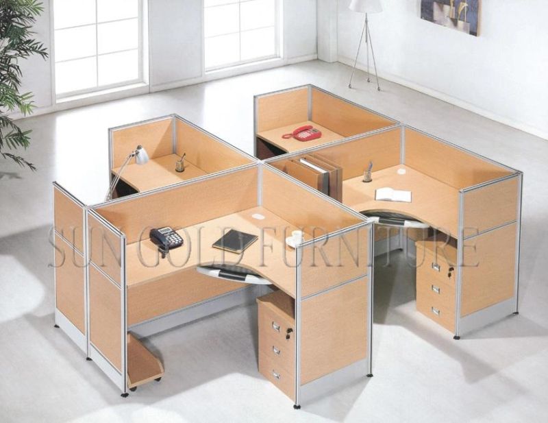 Office Furniture Staff 4 Person Office Workstation Computer Table