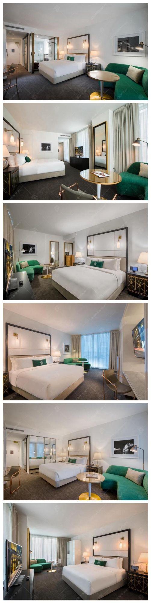 Contracted Design Modern Style Hotel Apartment Bedroom Furniture Sets