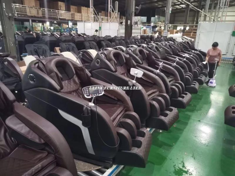 Wholesale Hot Selling Rail Zero Gravity Airbag Shiatsu Recliner Cheap Kneading Electric Massage Chair