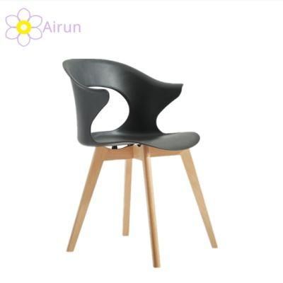 Wholesale Modern Cheap Dining Room Chairs Home Furniture New Design Wooden Legs Plastic Dining Chair