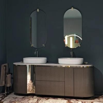 Modern Luxury American Bathroom Furniture Gold Bathroom Vanity Bathroom Cabinet