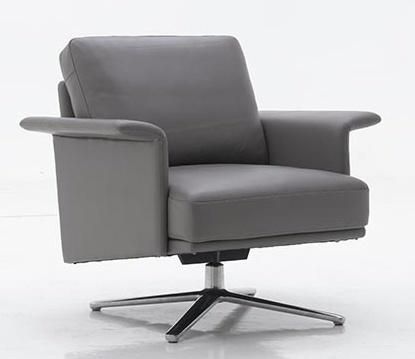 High Back Fabric Leather Swivel Rotary Single Seater Sofa Chair