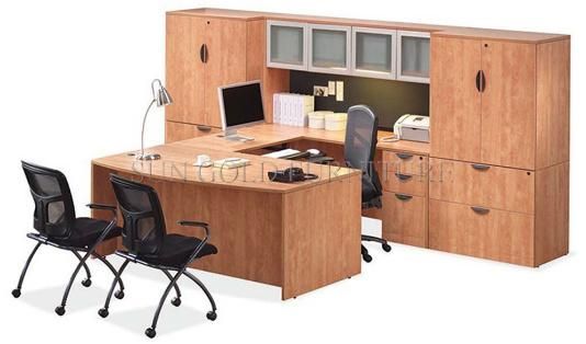 Customized MDF Material Executive Desk with Back Cabinet (SZ-OD264)