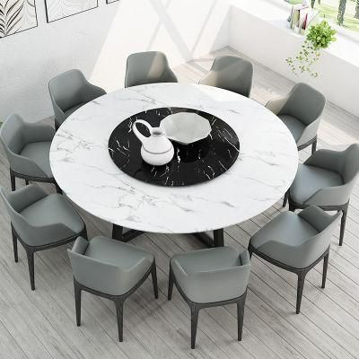 China Factory Modern Simple Design Round Marble Dining Table