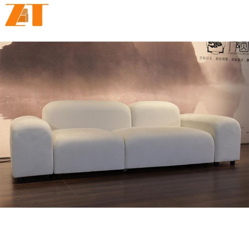 Post-Modern Contracted Italian Minimalist Small Family Leisure Special-Shaped Single Living Room Fabric Sofa Two Seater Sofa