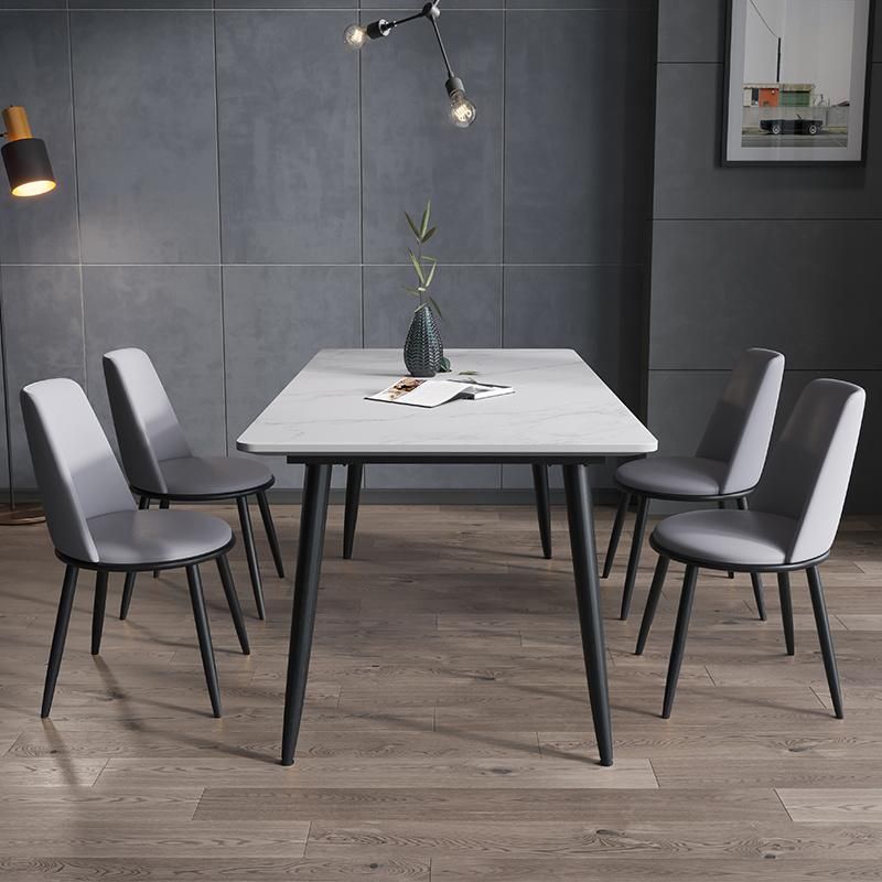 Modern Home Dining Furniture New Design Metal Restaurant Table Dining Set