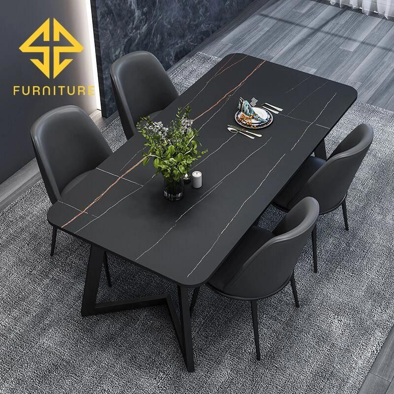 Cheap Price Hot Sale Home Furniture Modern Gray Velvet Fabric Dining Chair with Metal Legs