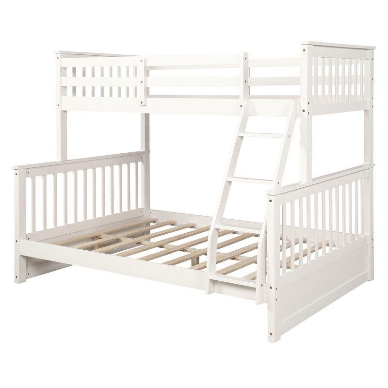 Solid Wood Bunk Beds Pine Bunk Bed with Ladder