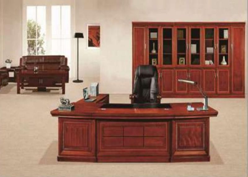 Modern Design Painting Furniture High Glossy Wooden Veneer Boss Office Desk (SZ-OD501)