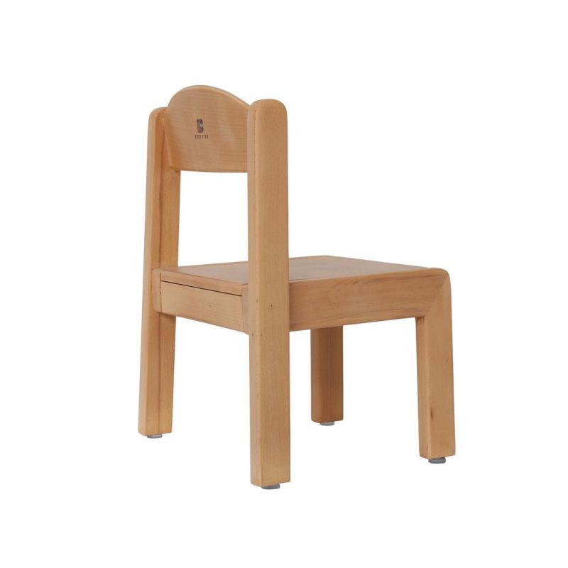 Nursery School Kindergarten Furniture Stack-Able Wooden Children Chair