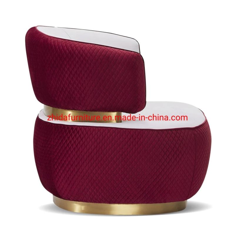 Modern Contemporary Red Fabric Home Furniture Living Room Reception Chair