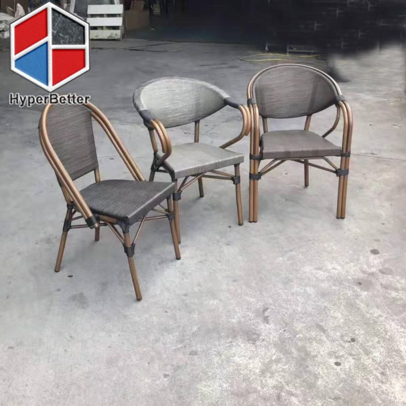 Green Plastic Rattan Coffee Chairs Exterior Coffee Chairs