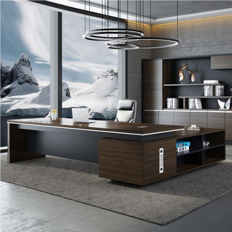 Modern Chinese Wholesale Office Table Luxury Manager Boss Office Furniture