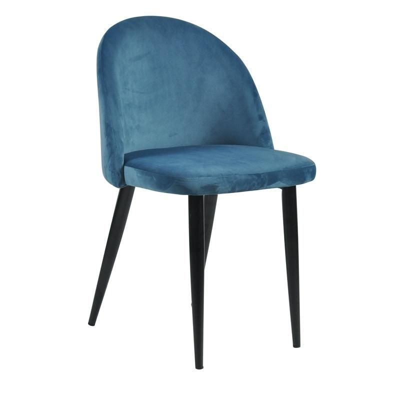 High Quality Master Design Dining Room Furniture Upholstery Fabric Velvet Round Back Dining Chair