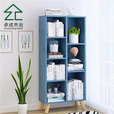 blue MDF Fced Melamine Bookshelf for Kid